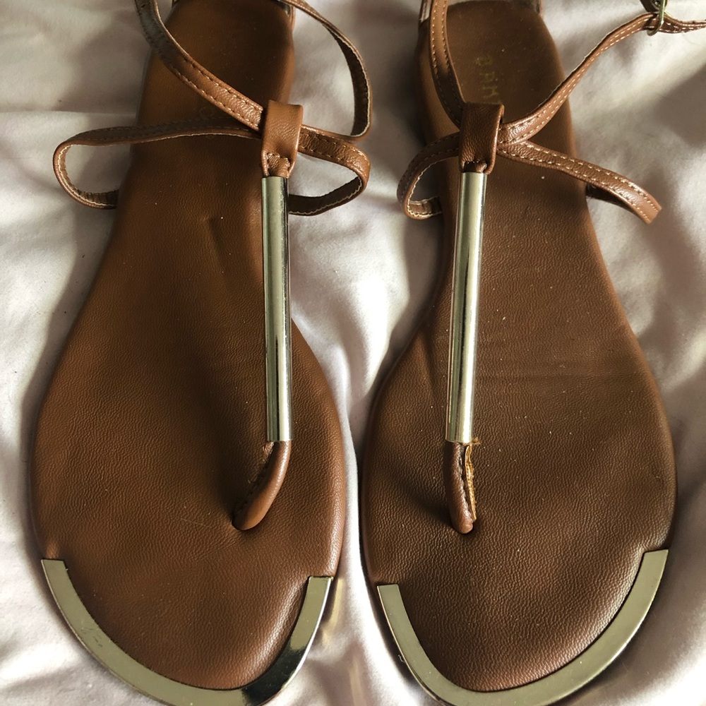Bamboo Camel and Gold Sandal